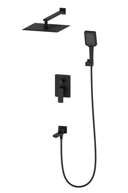 Душевая система Wonzon & Woghand Edge WW-88939003-MB цвет Черный матовый