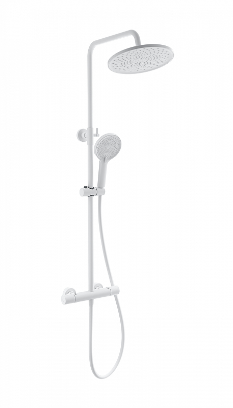 Душевая система Wonzon & Woghand Inn WW-B3013-T1-MW с термостатом цвет Белый матовый