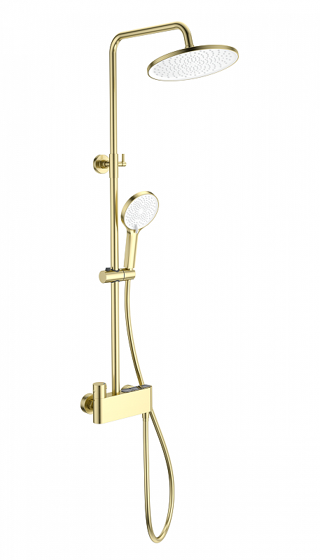 Душевая система Wonzon & Woghand Muse WW-B3110-BG с термостатом цвет Брашированное золото