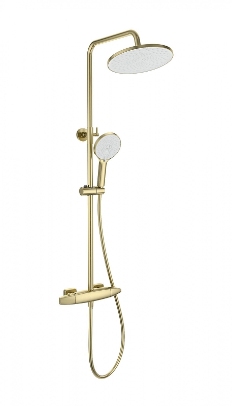 Душевая система Wonzon & Woghand Neo WW-B3035-A1-BG с термостатом цвет Брашированное золото