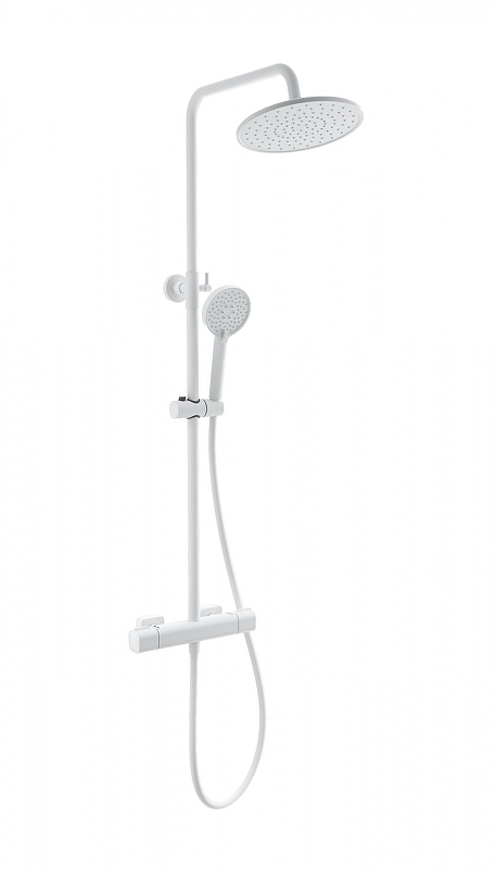Душевая система Wonzon & Woghand Stay WW-B3051-A-MW с термостатом цвет Белый матовый