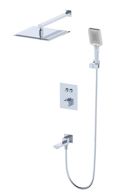 Душевая система Wonzon & Woghand WW-88929003-CR с термостатом цвет Хром