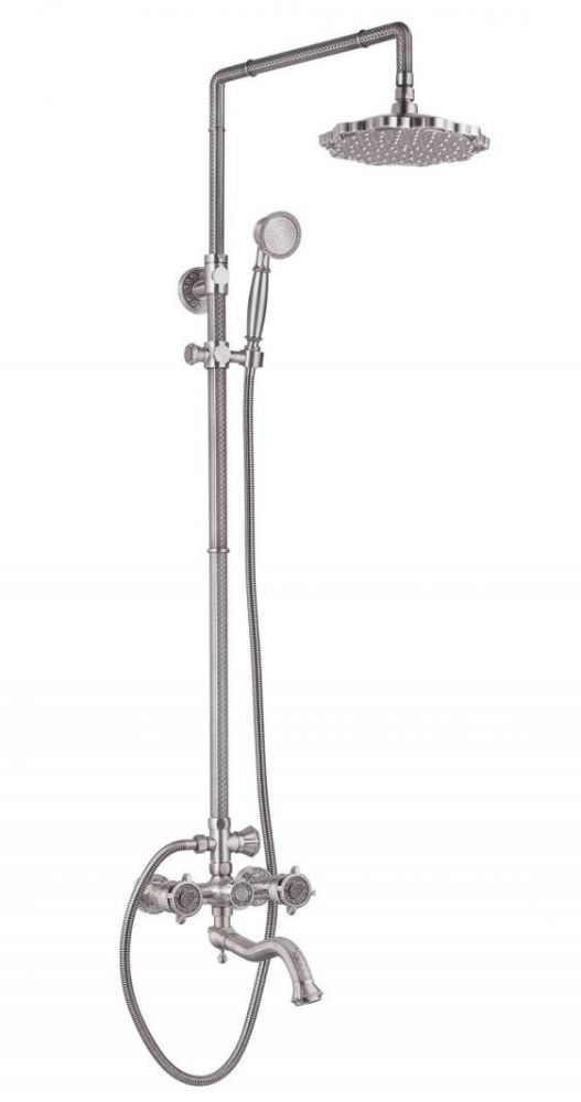Душевая система Zorg Antic AZR 608 DS-1-6 SL, цвет серебро