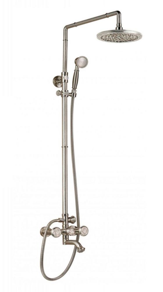 Душевая система Zorg Antic AZR 608 DS-2-12 SL, цвет серебро