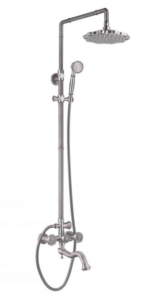 Душевая система Zorg Antic AZR 608 DS-2-6 SL, цвет серебро