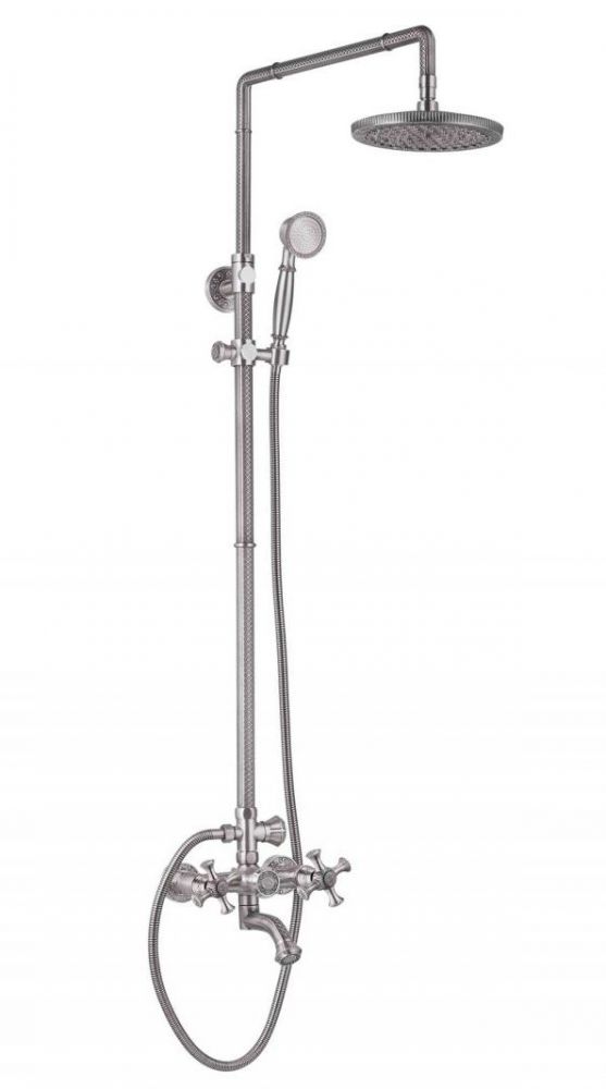 Душевая система Zorg Antic AZR 608 DS-3-12 SL, цвет серебро