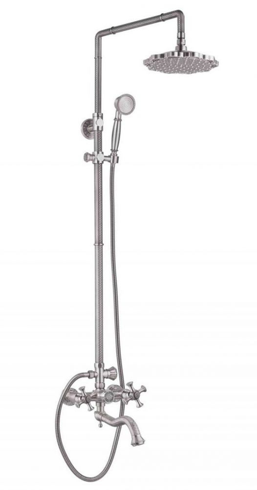 Душевая система Zorg Antic AZR 608 DS-3-6 SL, цвет серебро