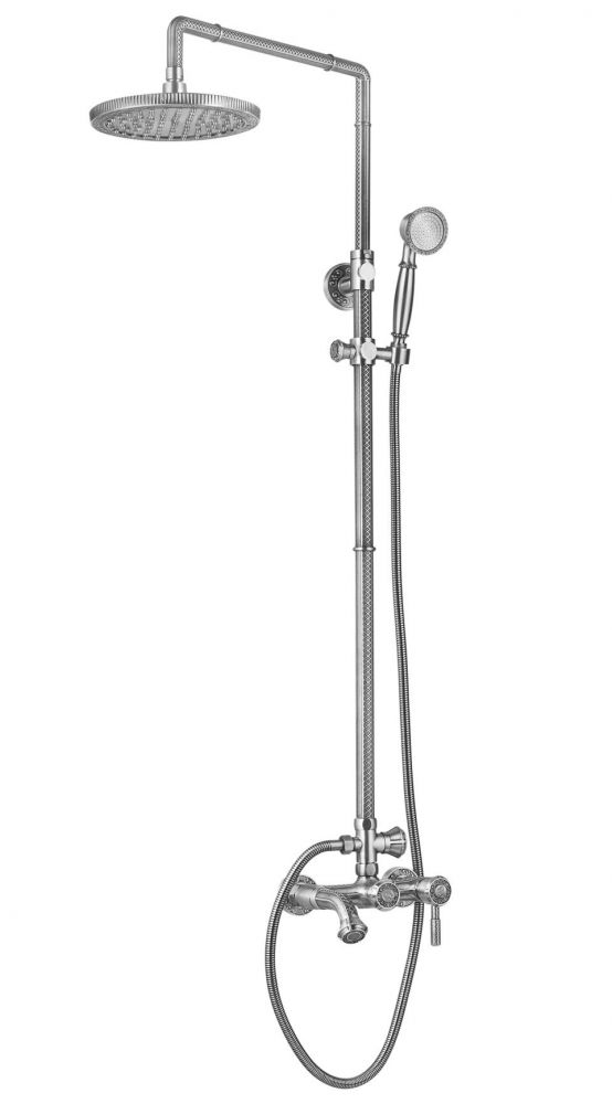 Душевая система Zorg Antic AZR 700 DS-6-12 SL, цвет серебро