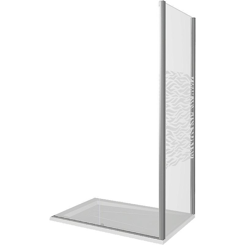 Душевая стенка Good Door Altair SP-90-W-CH 90 профиль Хром стекло прозрачное с рисунком