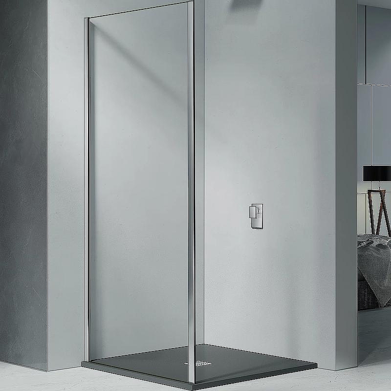 Душевая стенка Good Door Cofe SP-80-C-CH 80 КФ00036 профиль Хром стекло прозрачное