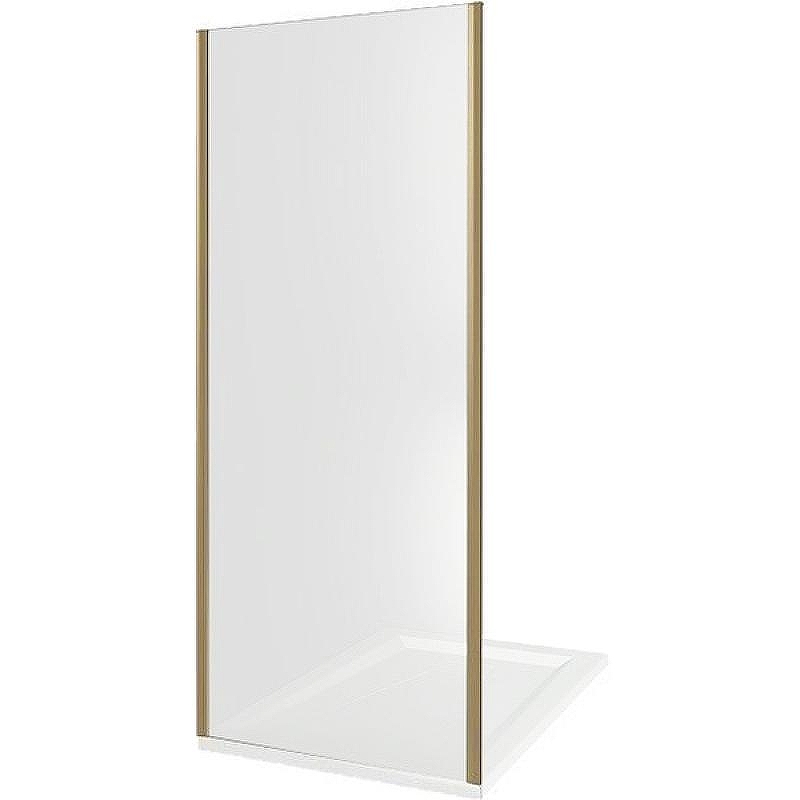 Душевая стенка Good Door Jazze SP-90-C-G 90 профиль Золото стекло прозрачное