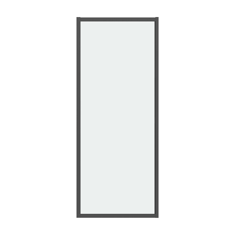 Душевая стенка Grossman Style 100 200.K33.05.100.21.00 профиль Черный матовый стекло прозрачное