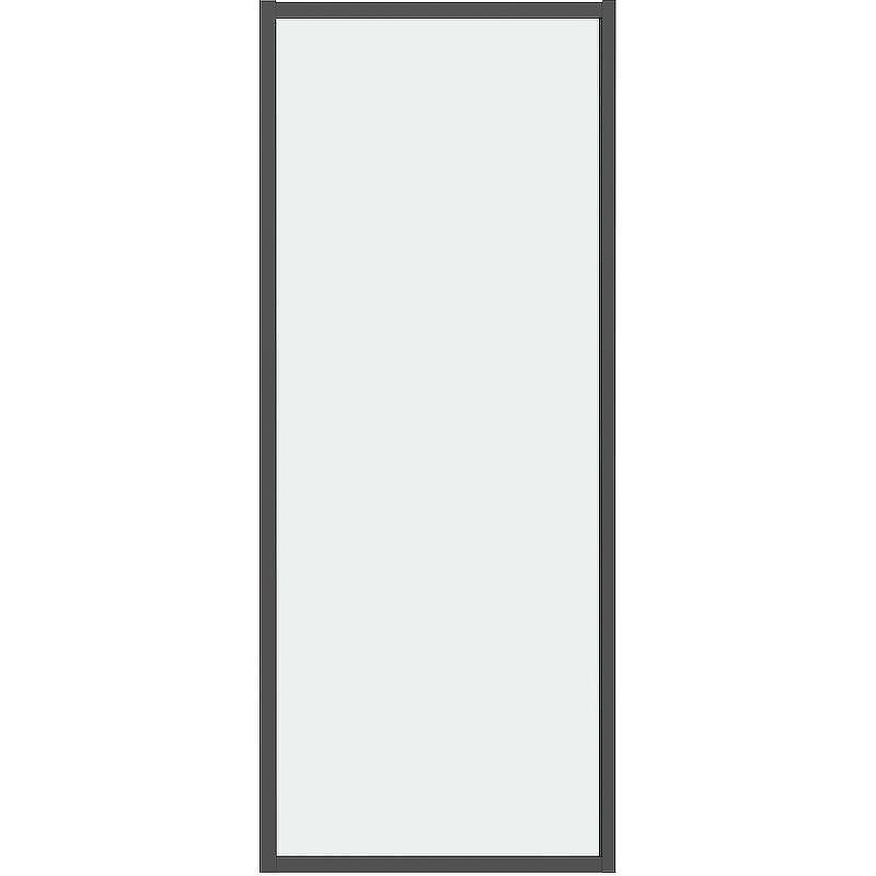 Душевая стенка Grossman Style 80 200.K33.05.80.21.00 профиль Черный матовый стекло прозрачное
