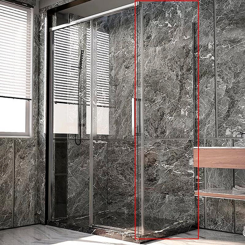 Душевая стенка Veconi Premium Trento SP-40CH 80 SP40-CH-80-01-C4 профиль Хром стекло прозрачное