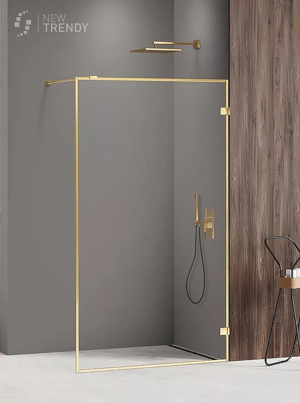 Душевое ограждение New Trendy AVEXA GOLD SHINE 60x200 EXK-2157 (золото)