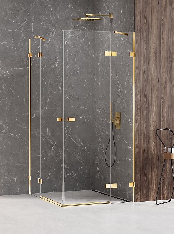 Душевое ограждение New Trendy AVEXA GOLD SHINE 90x80x200 EXK-1696 (золото)