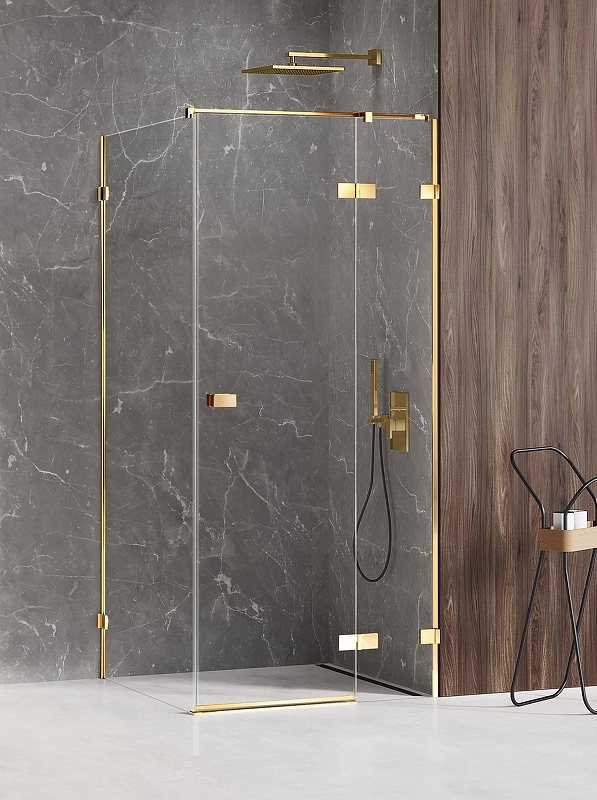 Душевое ограждение New Trendy AVEXA GOLD SHINE P 90x80x200 EXK-1659 (золото)