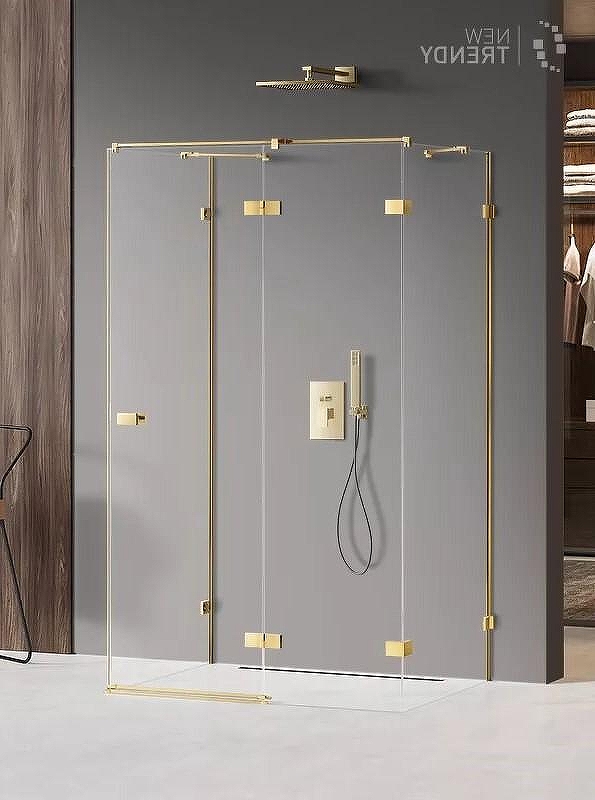 Душевое ограждение New Trendy AVEXA Gold x80 EXK-2125