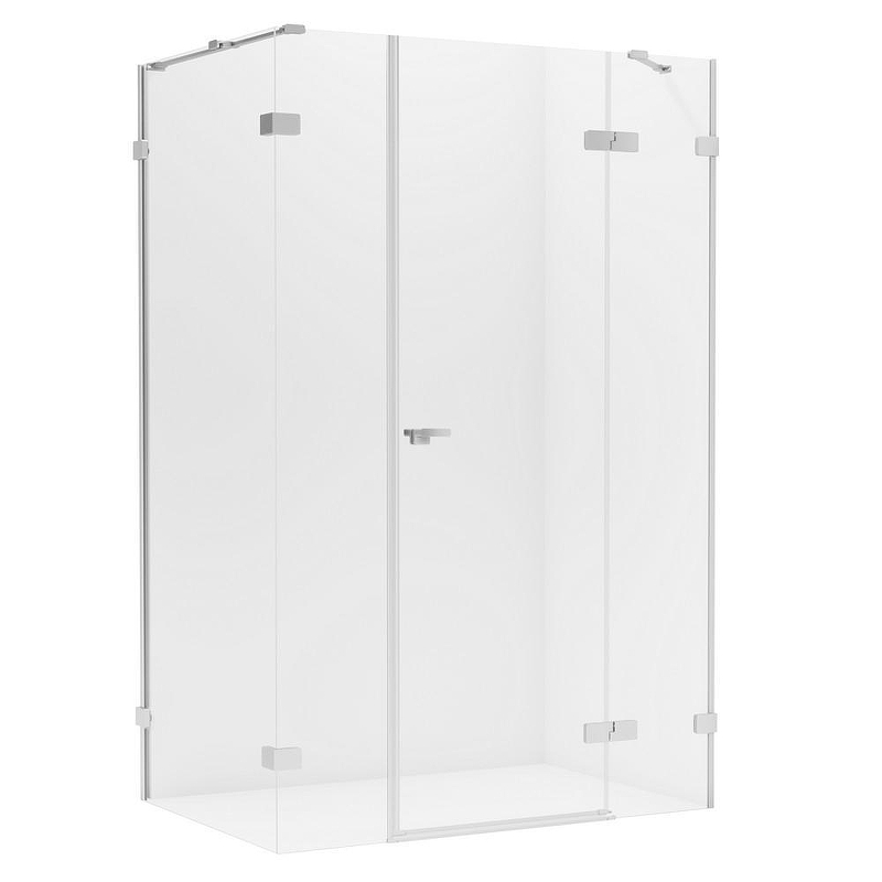 Душевое ограждение New Trendy EVENTA PLUS R 130x80x200 EXK-4556 (хром)
