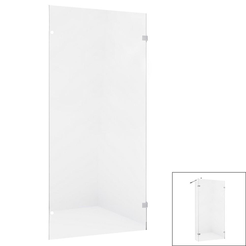 Душевое ограждение New Trendy EVENTA стенка 1 60x200 EXK-4628 (хром)