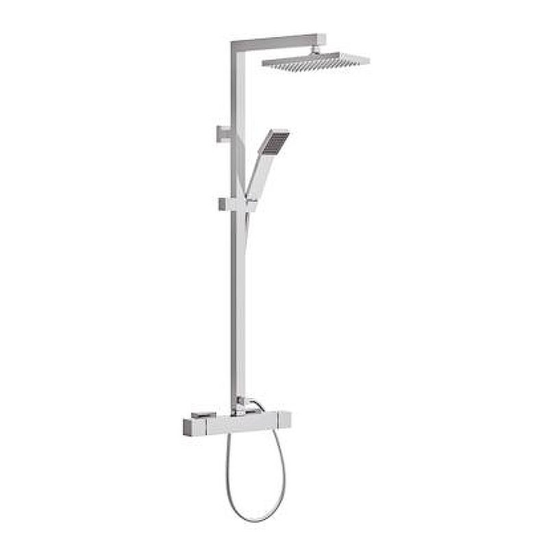 Душевой гарнитур Remer Qubica Thermo QT37 с термостатом Хром