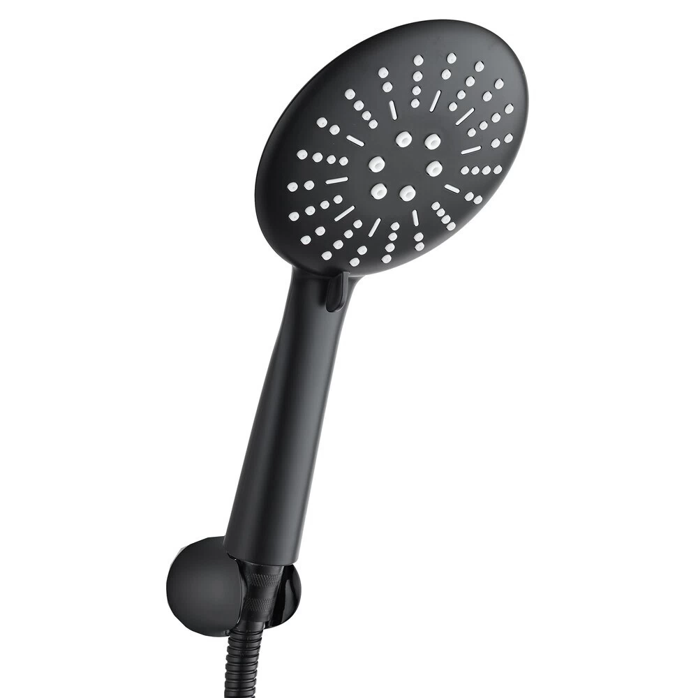 Душевой комплект Voda с лейкой с держателем черный (VS102Black)