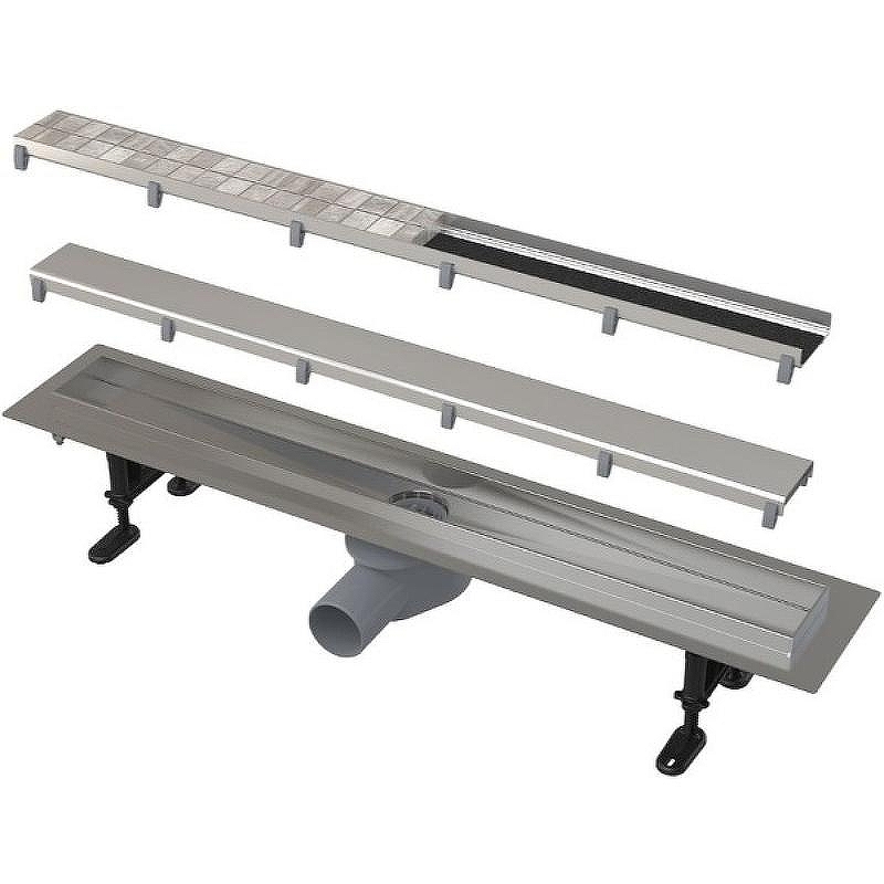 Душевой лоток Alcaplast Fit and Go AG071401550 (APZ13-DOUBLE9-550) с двухсторонней решеткой