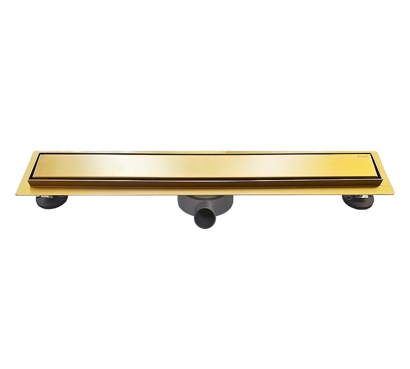 Душевой лоток AltroBagno Livello 60 071209 BG с решеткой цвет Золото матовое / под плитку