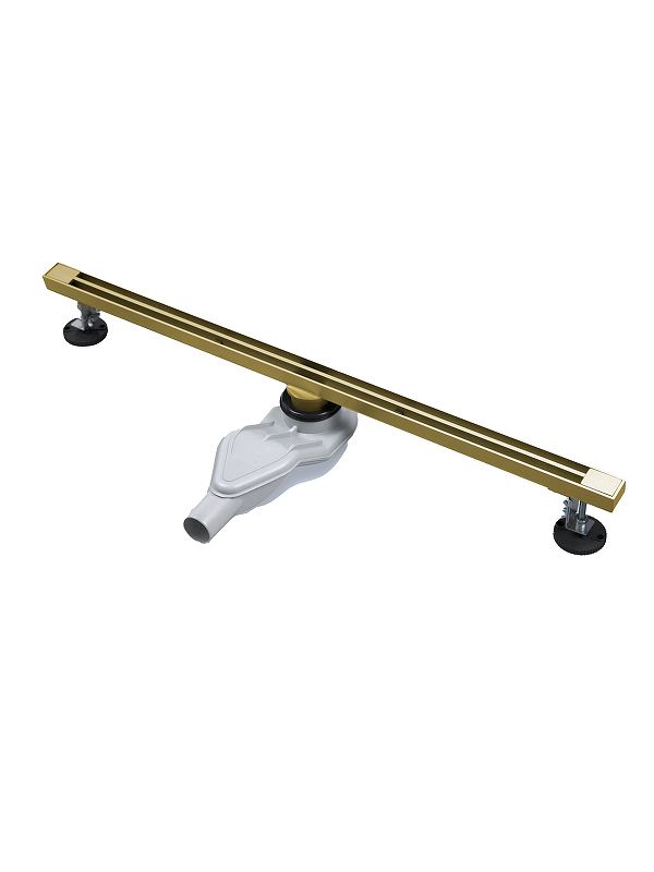 Душевой лоток AltroBagno Stella 80 071227 BG с решеткой цвет Золото матовое