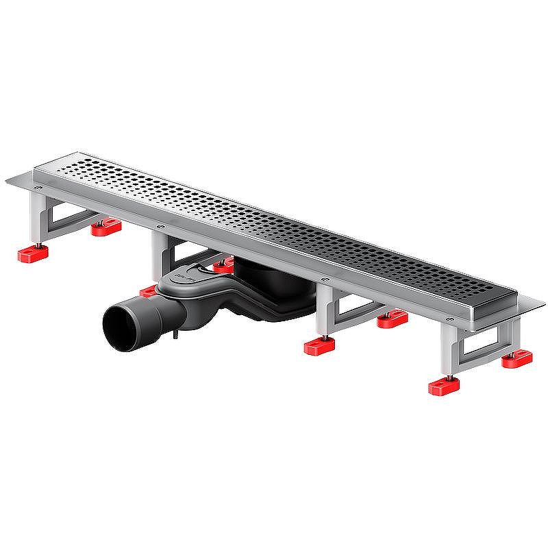 Душевой лоток AM.PM MasterFlow 60 W01SC-P11-060-01SB с решеткой Хром матовый Cut Gradient