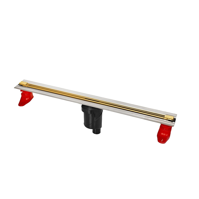 Душевой лоток Berges Super Slim 700 092053 с решеткой цвет Золото глянец