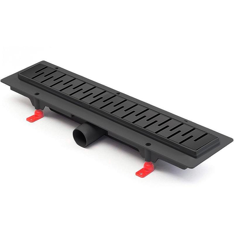 Душевой лоток Paini Medium 450 CH450MC с решеткой Черный матовый