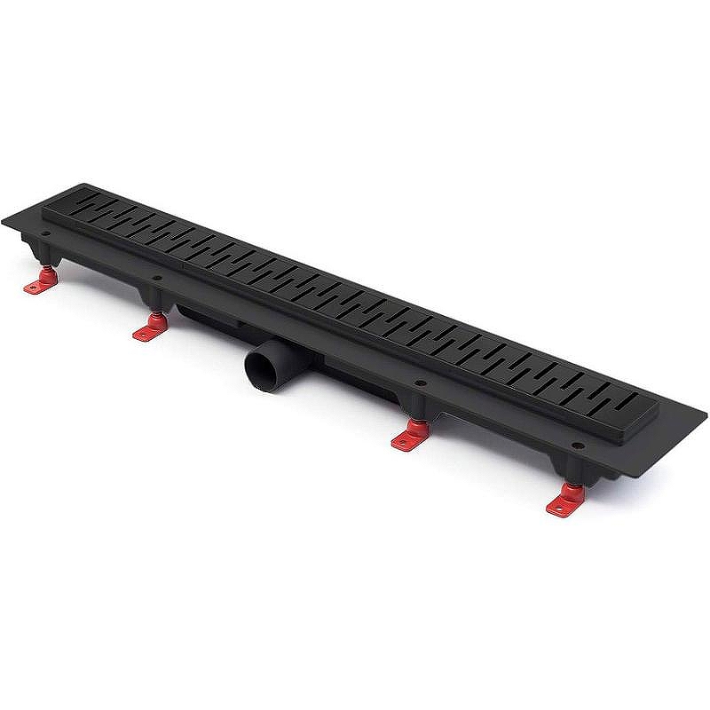 Душевой лоток Paini Medium 650 CH650MC с решеткой Черный матовый