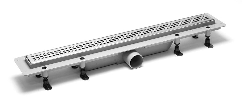 Душевой лоток PlastBrno Design 1 40 SZA1400 с решеткой Хром