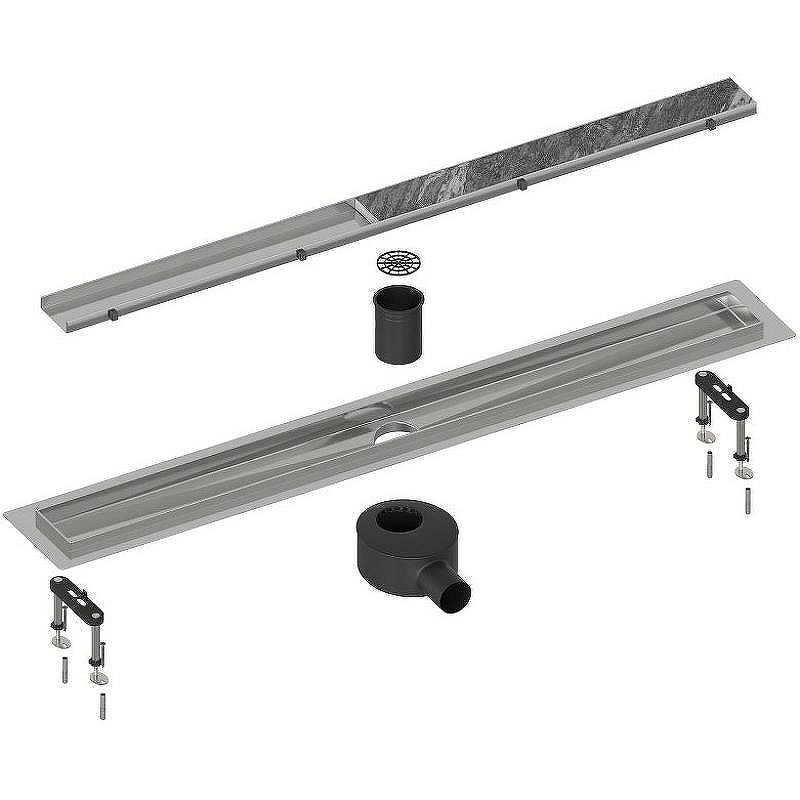 Душевой лоток Timo Drain System 60 DS230206/00 с решеткой Хром / под плитку