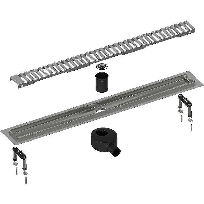 Душевой лоток Timo Drain System 90 DS230109/01 с решеткой Сатин