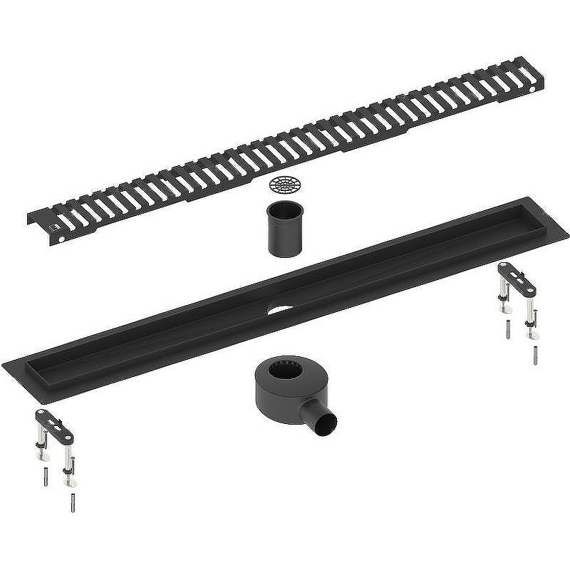 Душевой лоток Timo Drain System 90 DS230109/03 с Черной матовой решеткой
