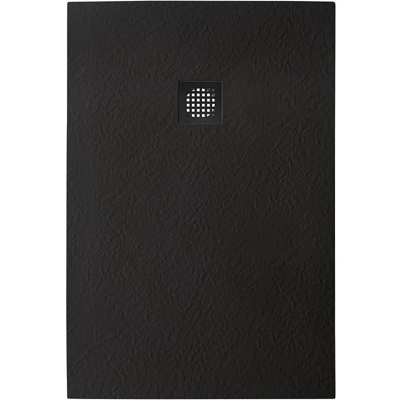 Душевой поддон из искусственного камня BelBagno Uno 120x90 TRAY-MR-UNO-AH-120/90-35-NERO-NO Черный матовый