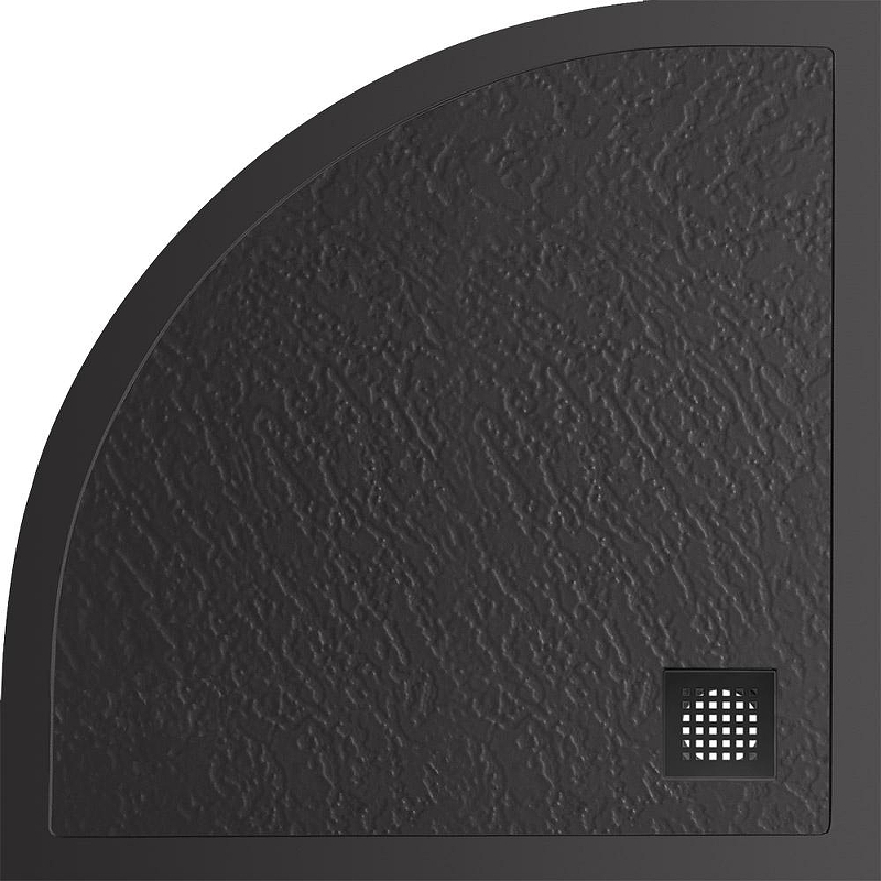 Душевой поддон из искусственного камня BelBagno Uno 90x90 TRAY-MR-UNO-R-90-550-35-NERO-NO Черный матовый