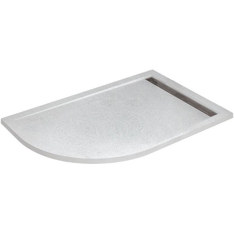 Душевой поддон из искусственного камня Cezares Tray AS 100x80 R TRAY-AS-RH-100/80-30-W-R Белый