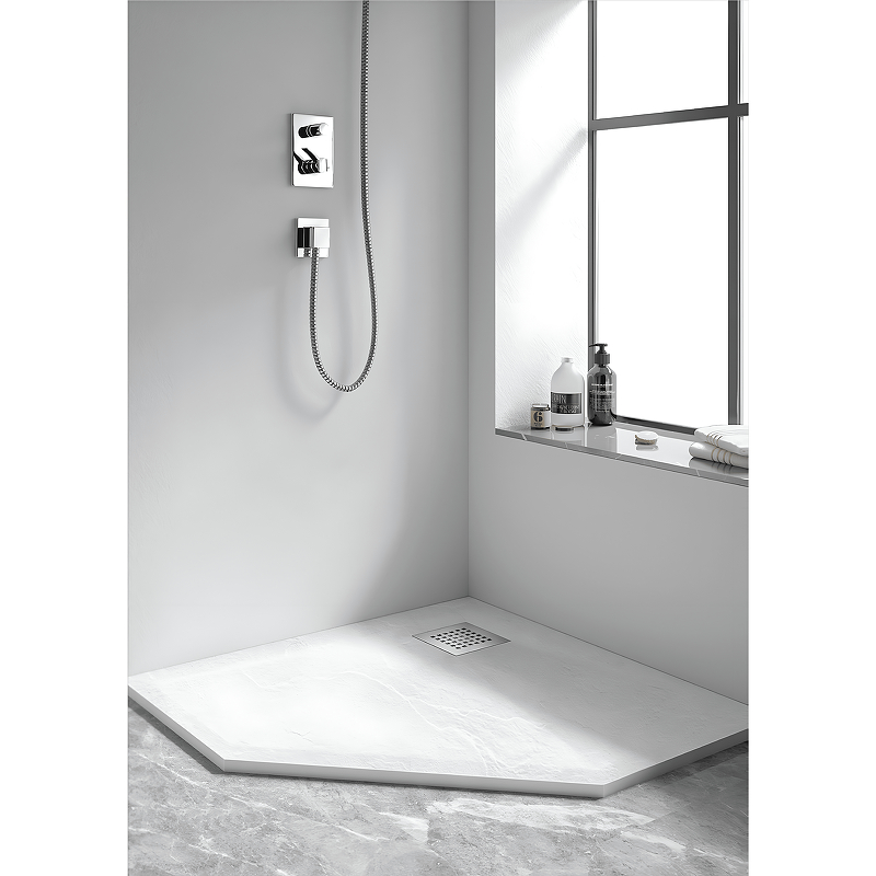 Душевой поддон из искусственного камня RGW Stone Tray 90x90 14155099-01-11 цвет Белый