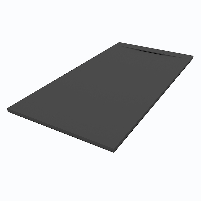 Душевой поддон из искусственного камня Starohome Nordic 100х70 55527371 цвет Черный матовый