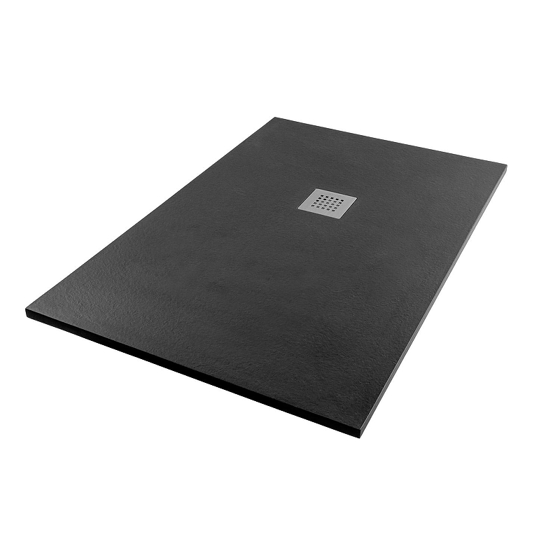 Душевой поддон из искусственного камня Starohome Solid 140х80 1237837 цвет Черный матовый
