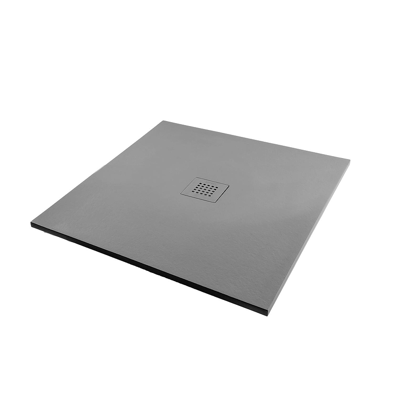 Душевой поддон из искусственного камня Starohome Solid 90х80 1237830 цвет Серый матовый