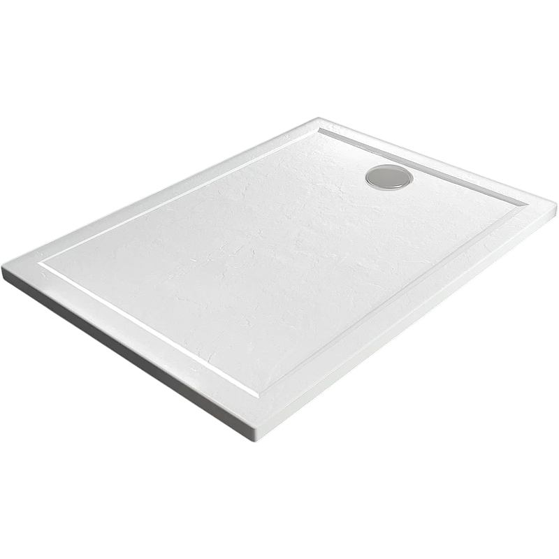 Душевой поддон из искусственного камня Veconi Pietra W 120x80 PT-W-12080-RU Белый