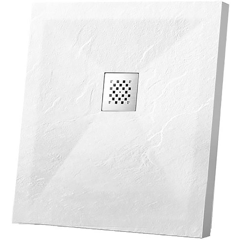 Душевой поддон из искусственного камня Vincea 90x90 VST-4SR9090W+Vsph-D132 Белый матовый