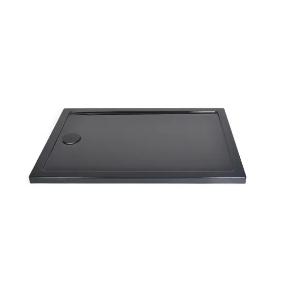 Душевой поддон Metakam Apart Black прямоугольный акриловый 120x80 см сифон в комплекте
