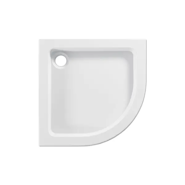 Душевой поддон Metakam Бийск 1/4 круга акриловый 100x100x18 см белый