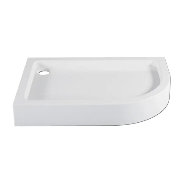 Душевой поддон Metakam Бийск 1/4 круга акриловый 120x80x18 см белый