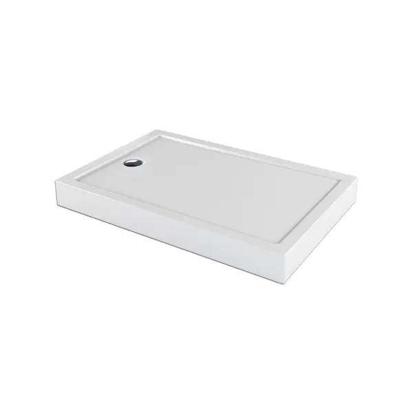 Душевой поддон Metakam Бийск прямоугольный акриловый 120x80x18 см белый